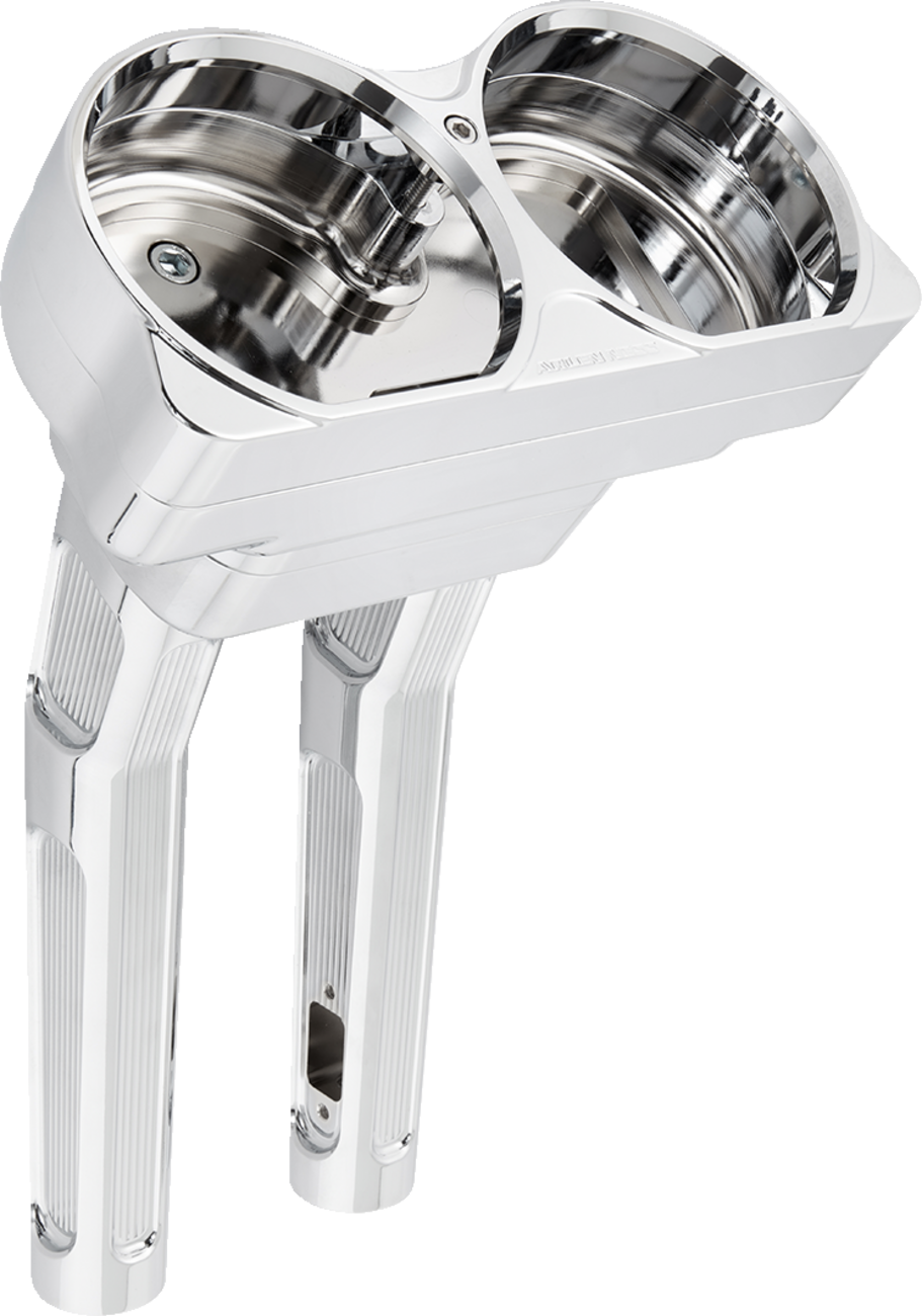 Arlen ness Method Kickback Handlebar Riser - 10" - Chrome Harley Davidson