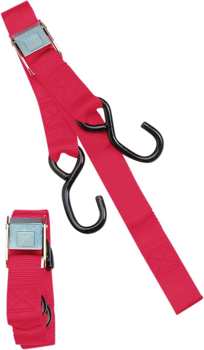 Parts unlimited 1" Heavy-Duty Cam Buckle Tie-Downs with Built-In Assist