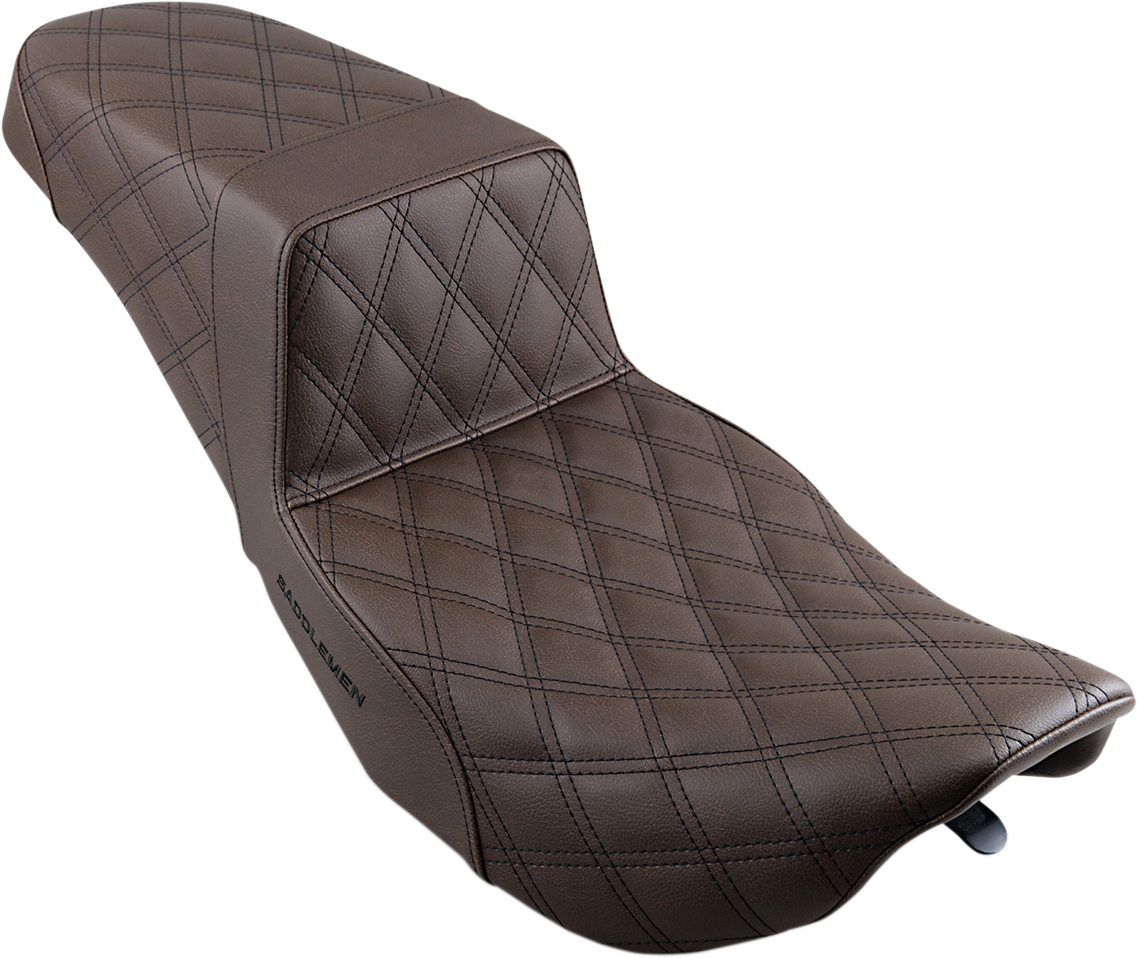 Saddlemen Step-Up LS Lattice Stitch Seat For Harley FLHR / FLHX 1997-2007