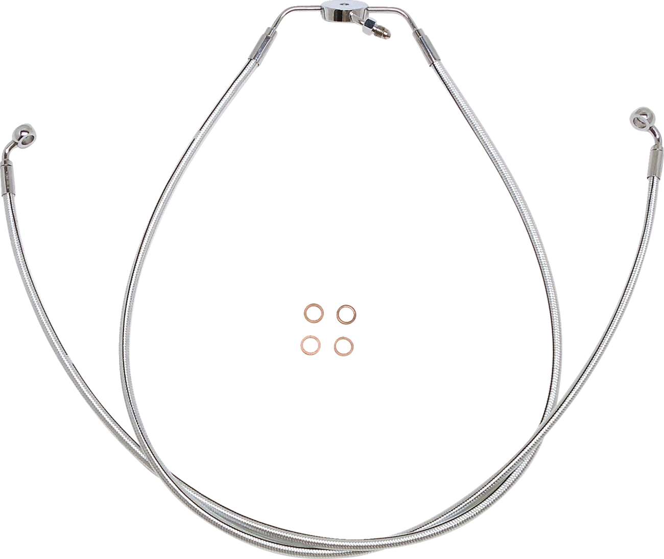 MAGNUM SHIELDING Designer Series Braided Non-ABS Lower Brake Line Assemblies