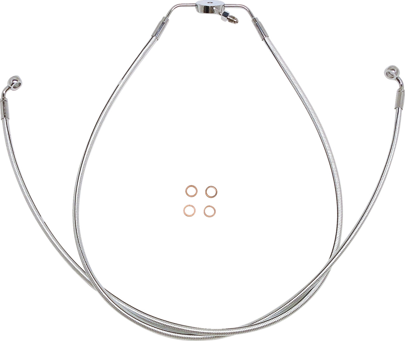 MAGNUM SHIELDING Designer Series Braided Non-ABS Lower Brake Line Assemblies