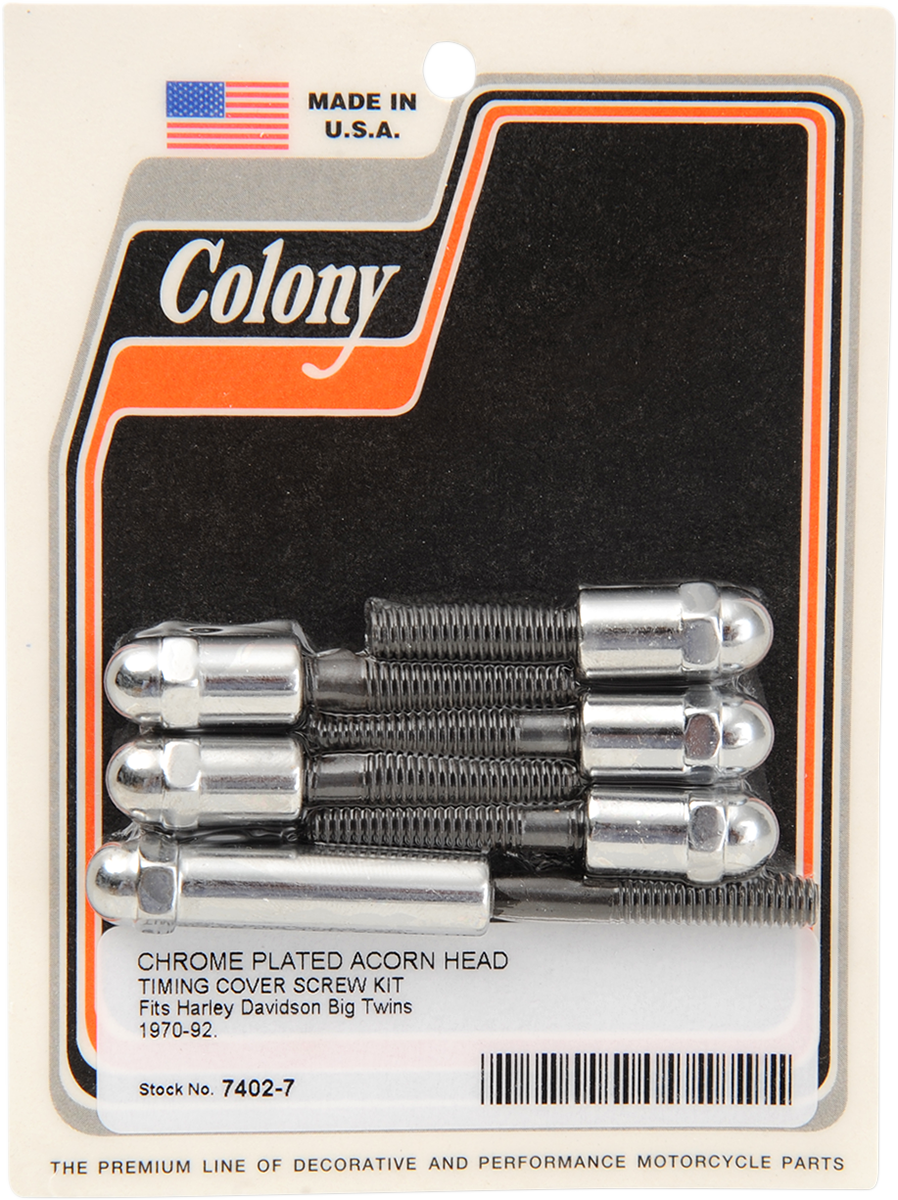 COLONY Cam Cover Acorn Screw Kit