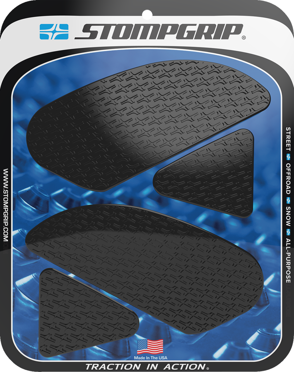 Stompgrip Traction Pad Tank Grips - Icon - Black - CBR 250R/300R 2015-2022 Honda CBR300R / 2015-2016 Honda CBR250R