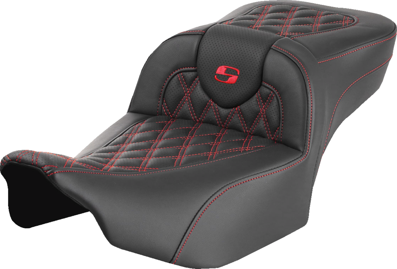 Saddlemen Roadsofa LS Lattice Stitch 2-Up Seat For Harley FLHX / FLTRX 2023-2025