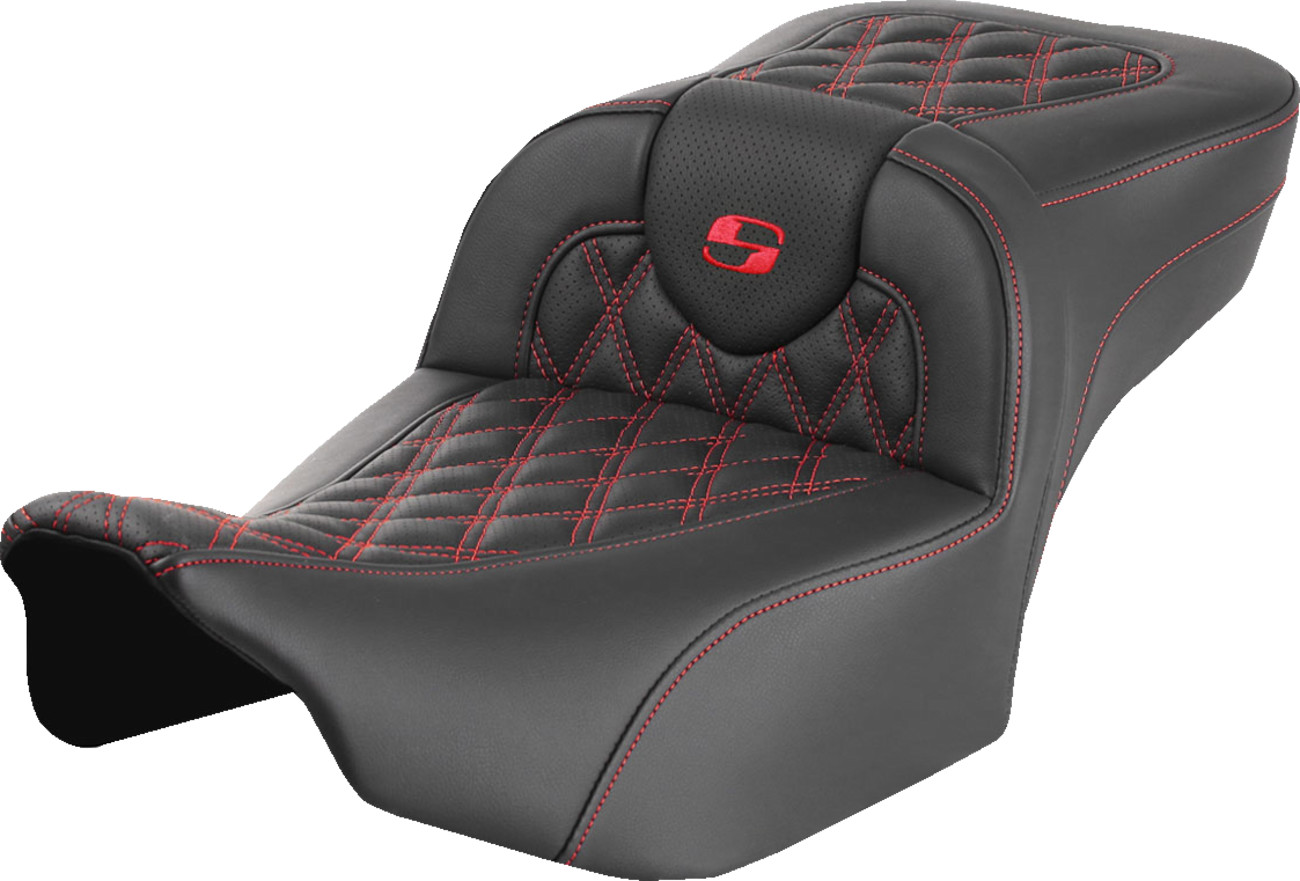 Saddlemen Roadsofa LS Lattice Stitch 2-Up Seat For Harley FLHX / FLTRX 2023-2025