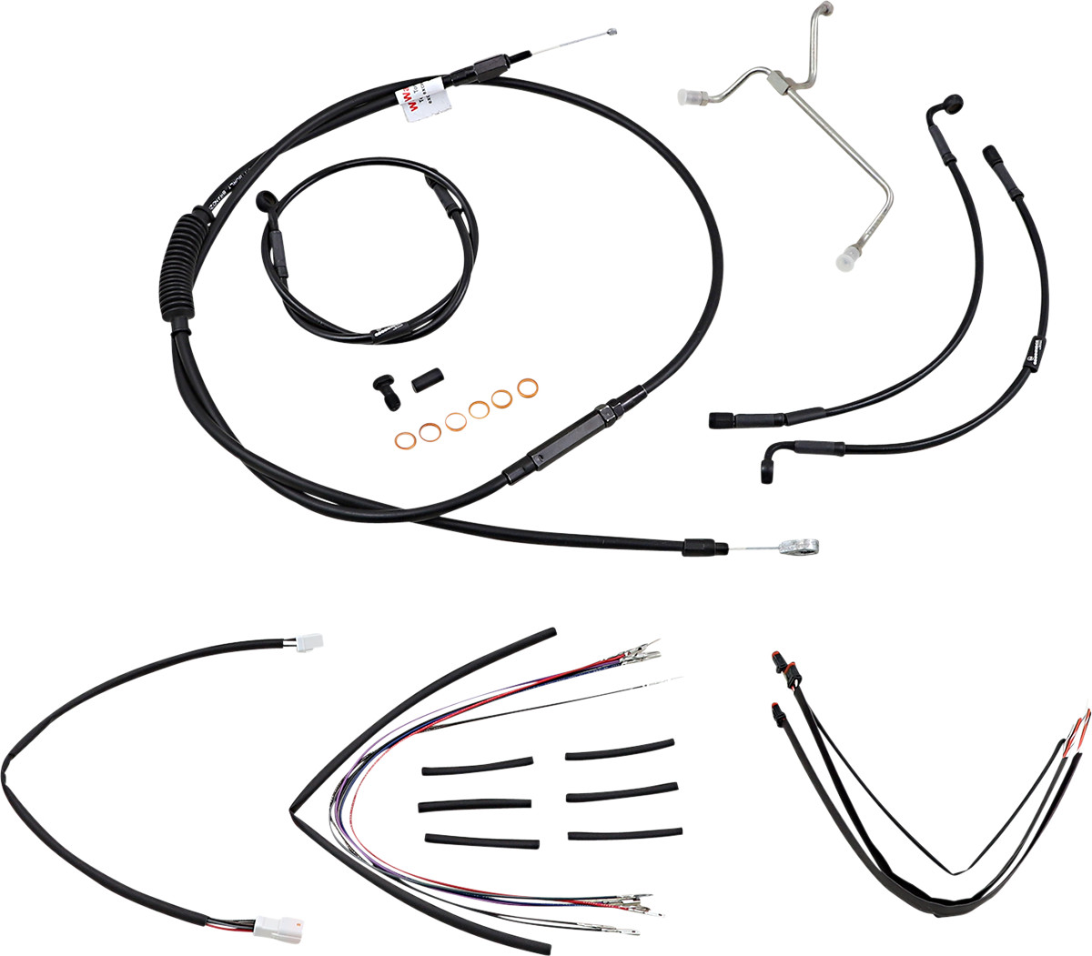Burly Handlebar Cable Installation Kit For Harley Road King 2014-2016