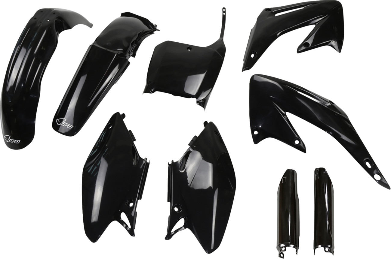 UFO Complete Body Plastic Kit with Fork Guards For Honda CR125R/CR250R 2002-2003 Black