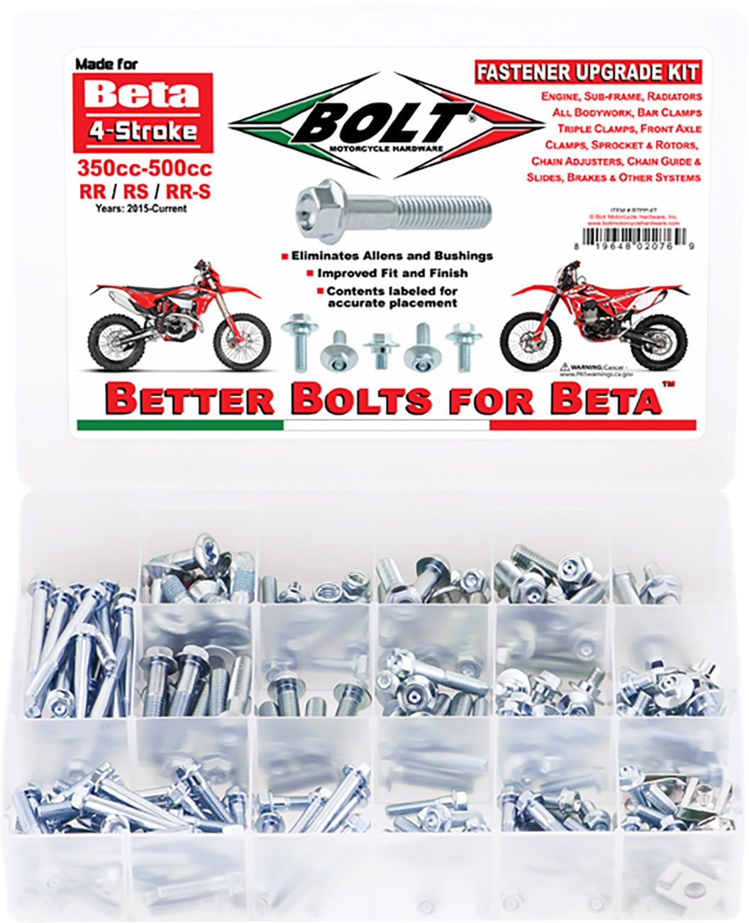 Bolt Hardware Pro Pack Beta RR / RS / RR-S 350cc-500cc