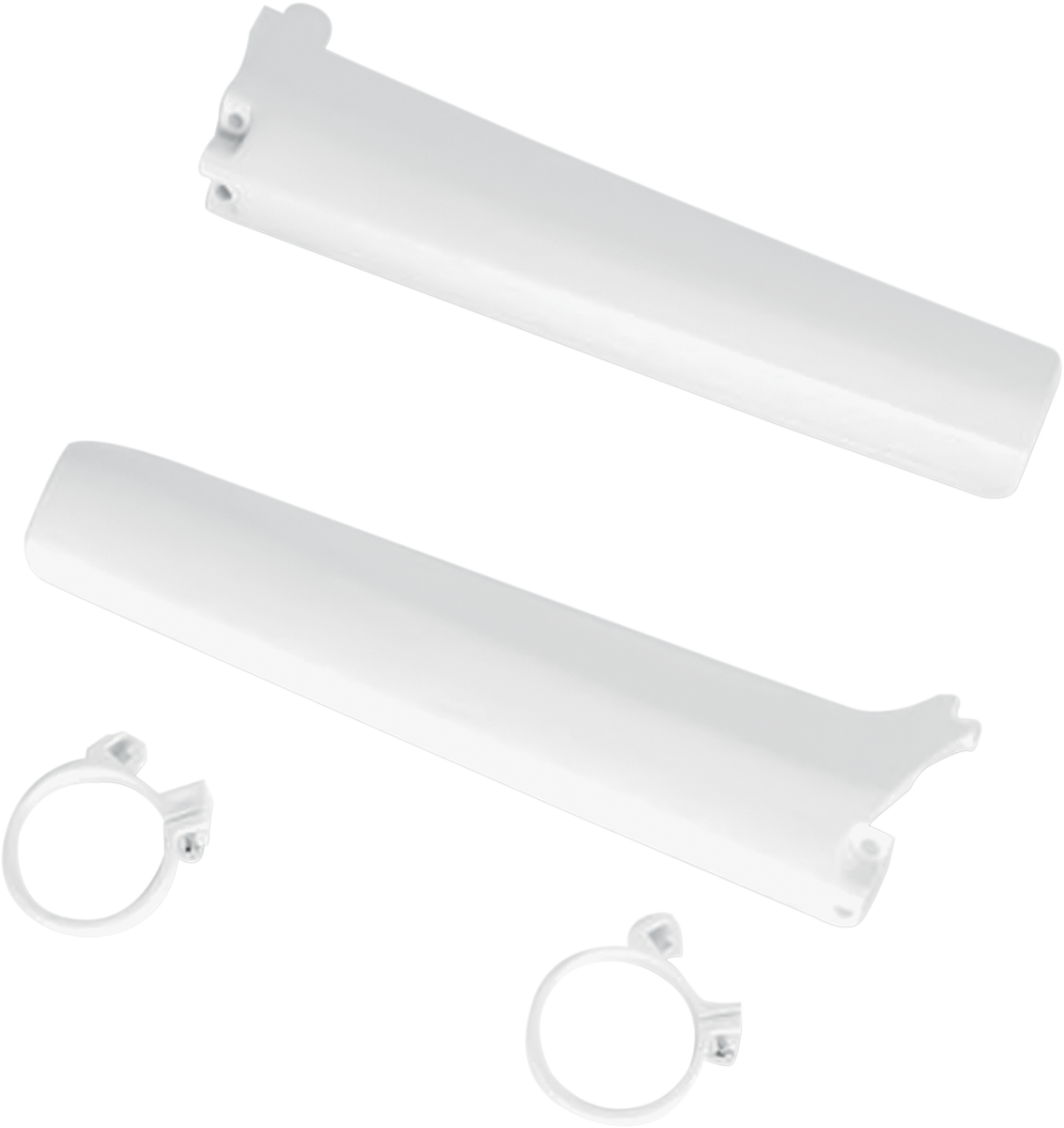Ufo Fork Tube Protectors - White - RM - '92-'93 1992-1993 Suzuki RM125 / 1992-1993 Suzuki RM250