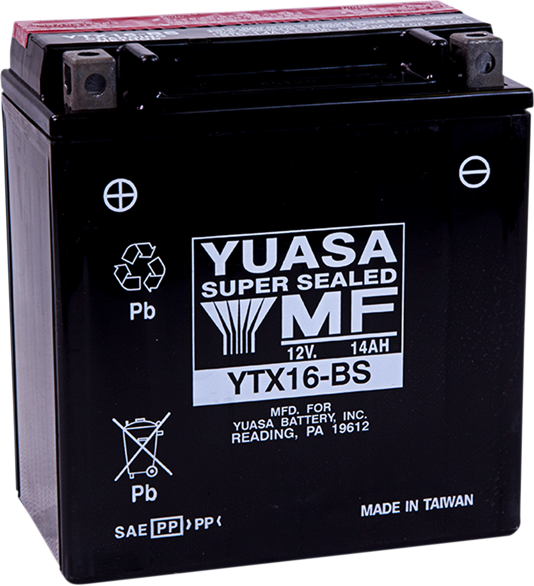 YUASA AGM Maintenance-Free Battery