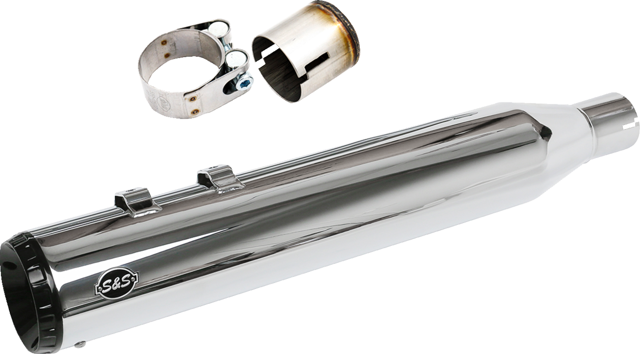 S&S Cycle 2 Into 1 Swindler 4.5" Muffler Kit For Harley Touring 2017-2025