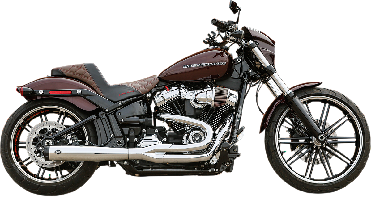 S&s cycle 2:1 50 State Exhaust for M8 Softail - Chrome Harley Davidson