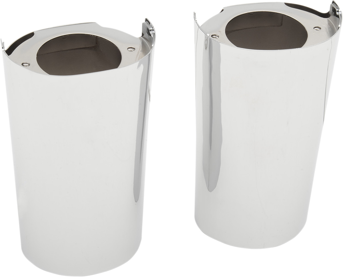 Drag specialties Fork Slider Covers - Stock Length - Chrome Harley Davidson