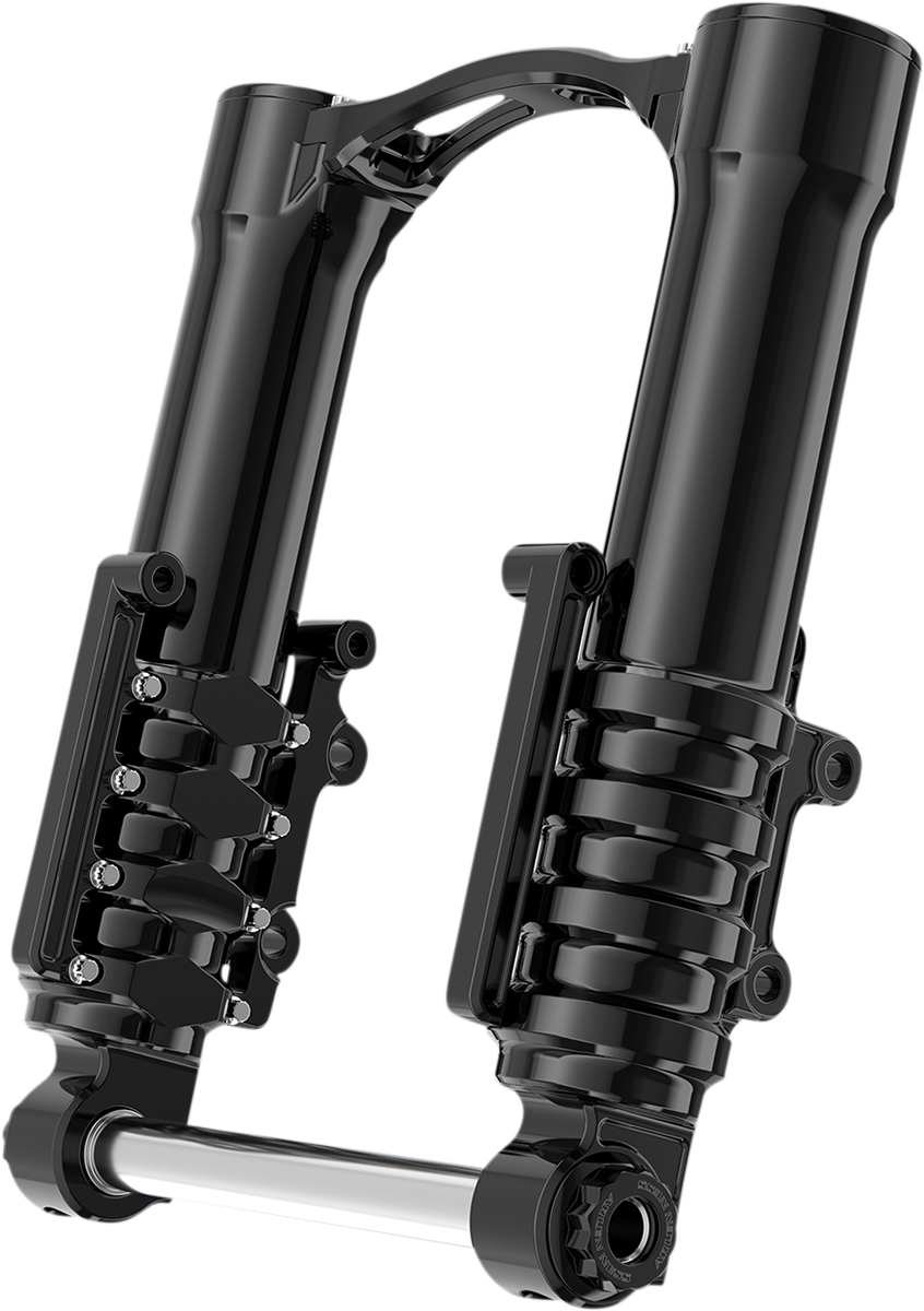 Arlen ness Fork Legs - 49 mm - Black Anodized - For Factory Brake Caliper Harley Davidson