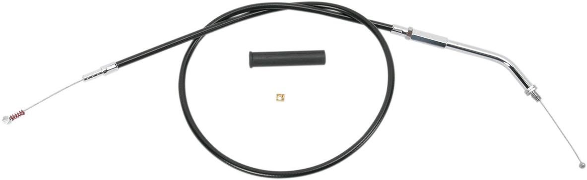 Drag specialties Black Vinyl Idle Cable - 32-1/2" Harley Davidson