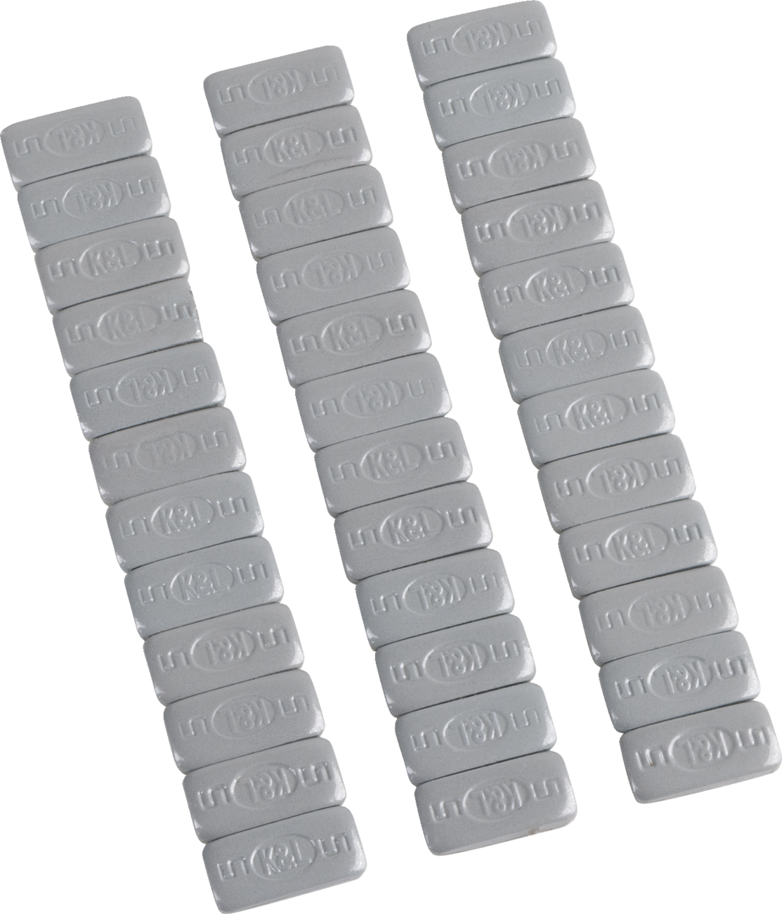 K&l supply Wheel Weights - Rectangle - Adhesive Stick-On - Silver - 36 Pack