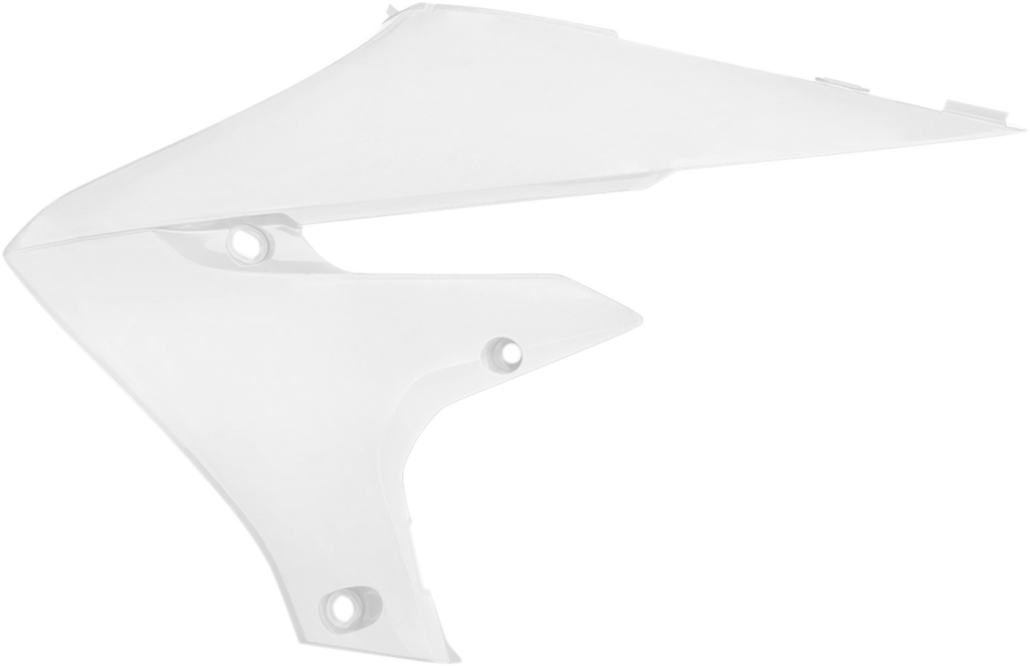 Acerbis Radiator Shrouds - White Yamaha