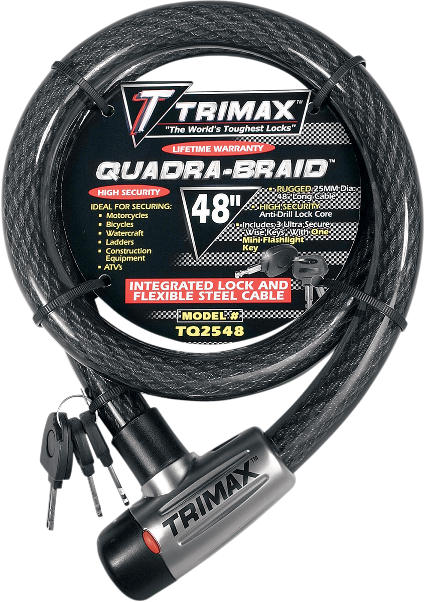 TRIMAX Quad-Braid Integrated Cable Lock