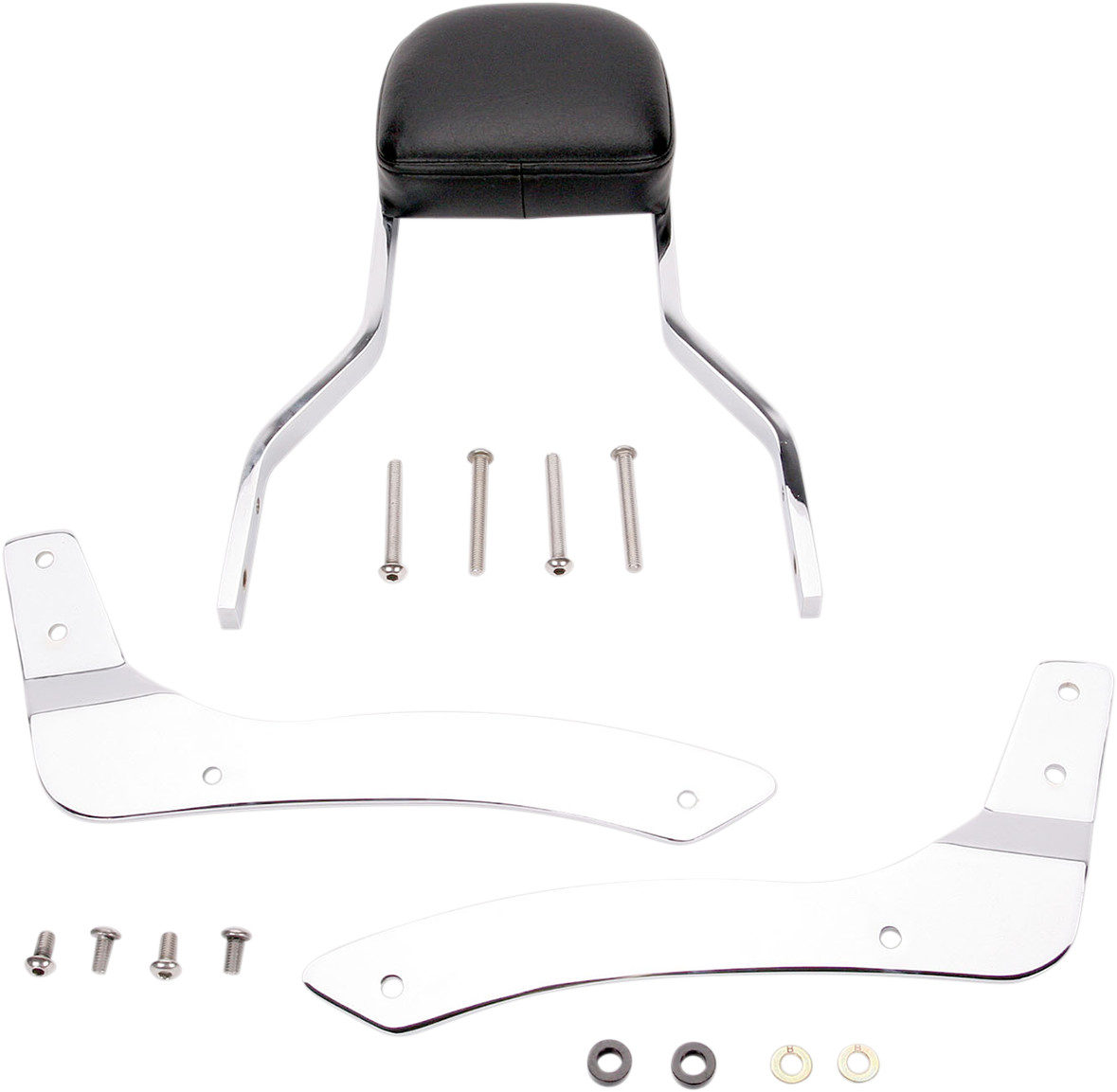 COBRA SHORT SISSY BAR W/PAD CHROME SUZ VOLUSIA/C50/M50 01-14