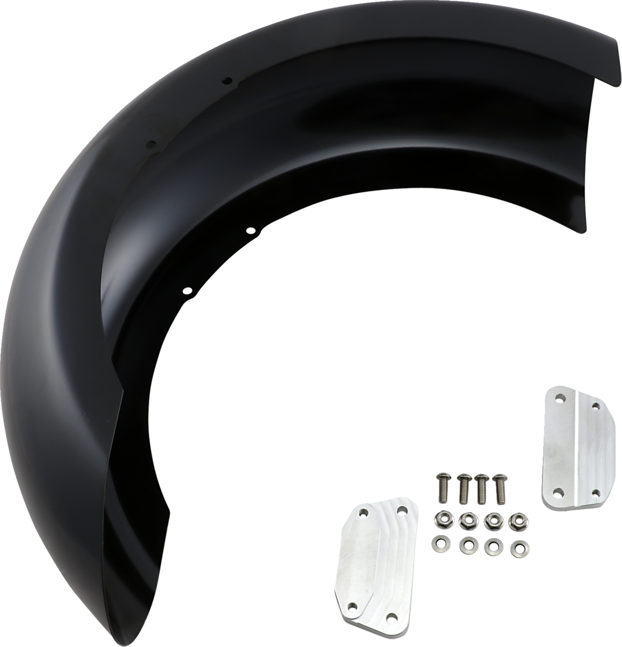 KLOCK WERKS Hugger Series Front Fender with Mounting Blocks for Softail/Dyna
