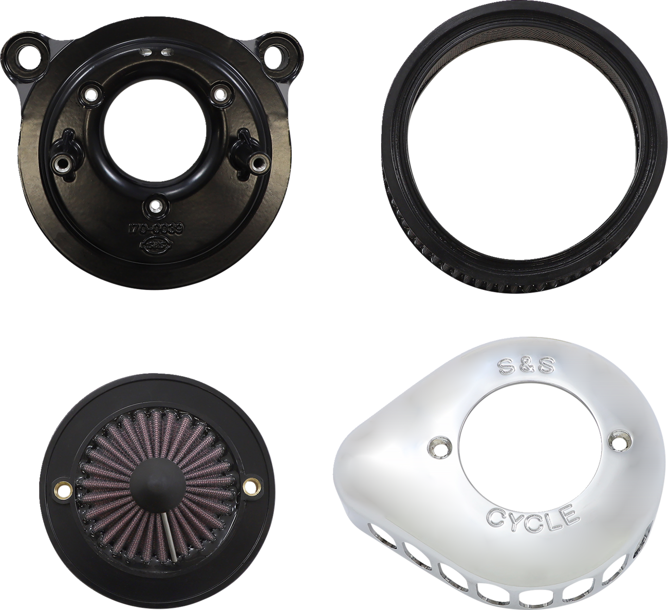 S&S CYCLE Air Stinger Stealth Air Cleaner Kit