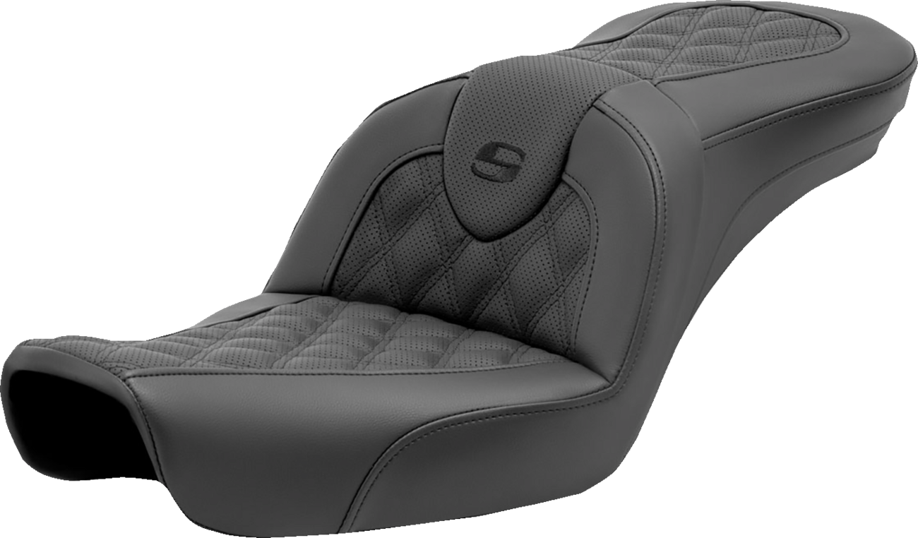 Saddlemen Roadsofa™ Seat - Lattice Stitch - without Backrest - FXD '96-'03 Harley Davidson