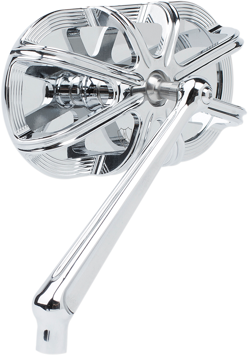 Arlen ness Mirror - Side View - Caged Series/10 Gauge - Chrome - Left