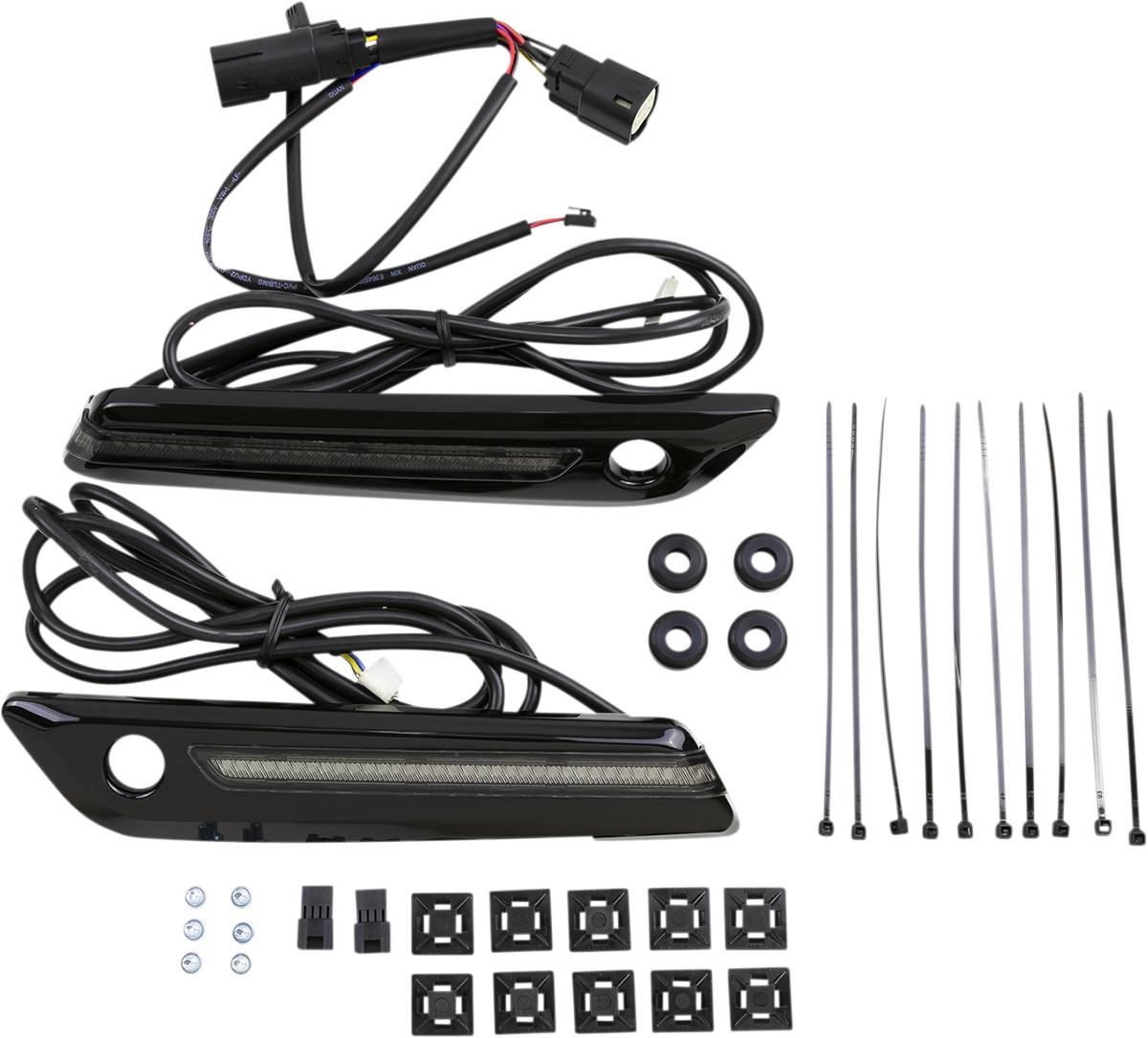 Ciro LED Saddlebag Hinge Covers for Harley Touring 2014-2025