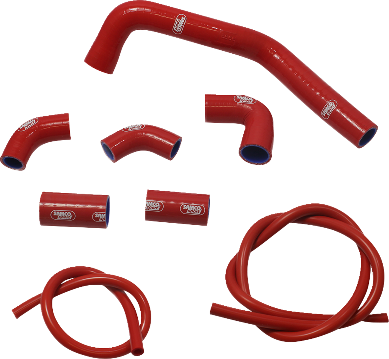 Samco sport Radiator Hose Kit - Red - Ducati