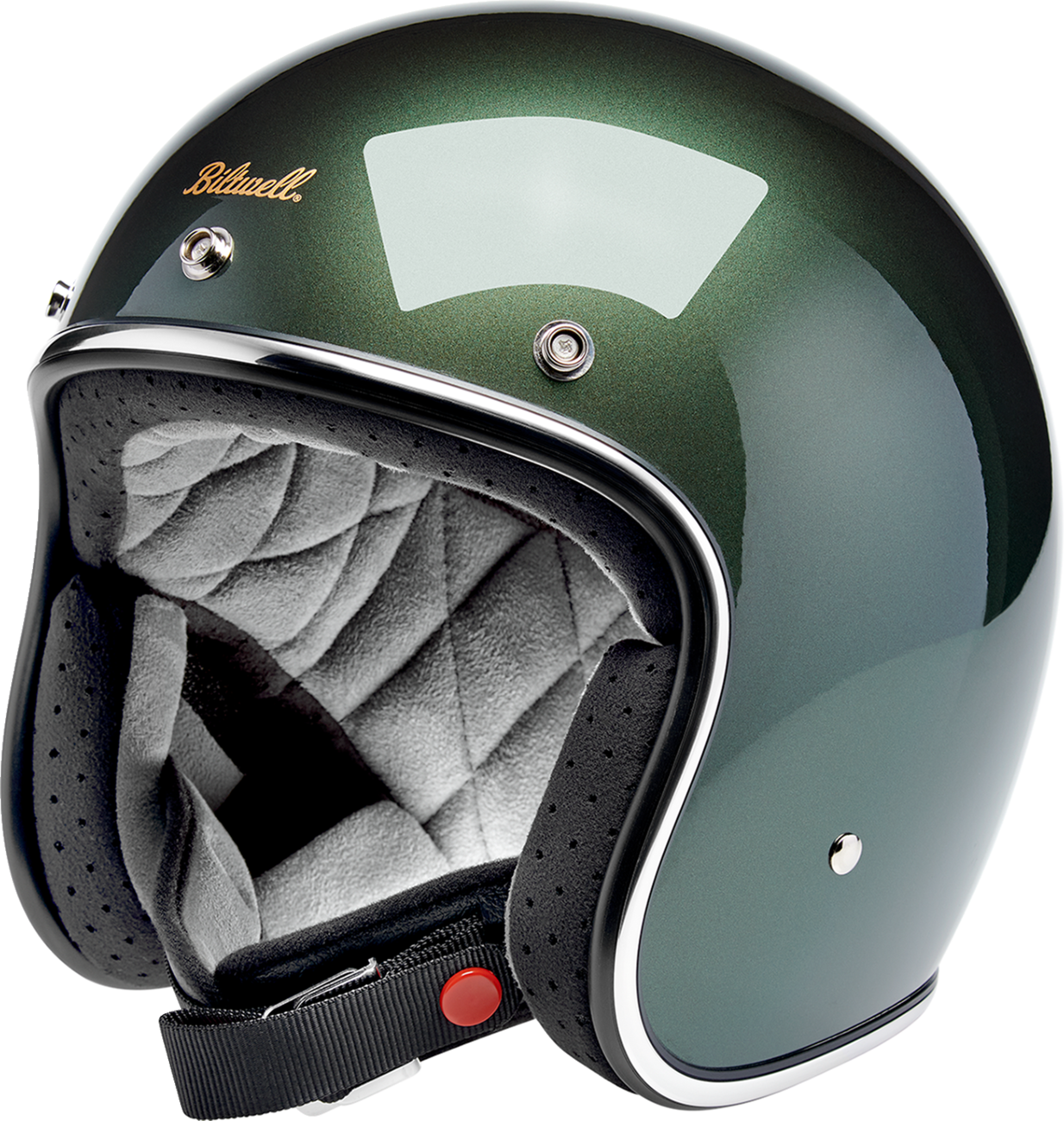 Biltwell Bonanza Helmet — Metallic/Sierra Green