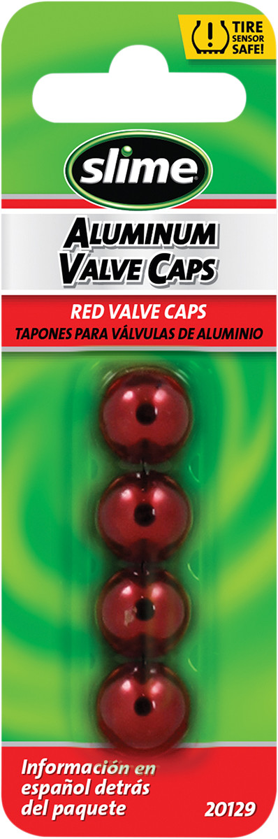 Slime Anodized Aluminum Valve Stem Caps
