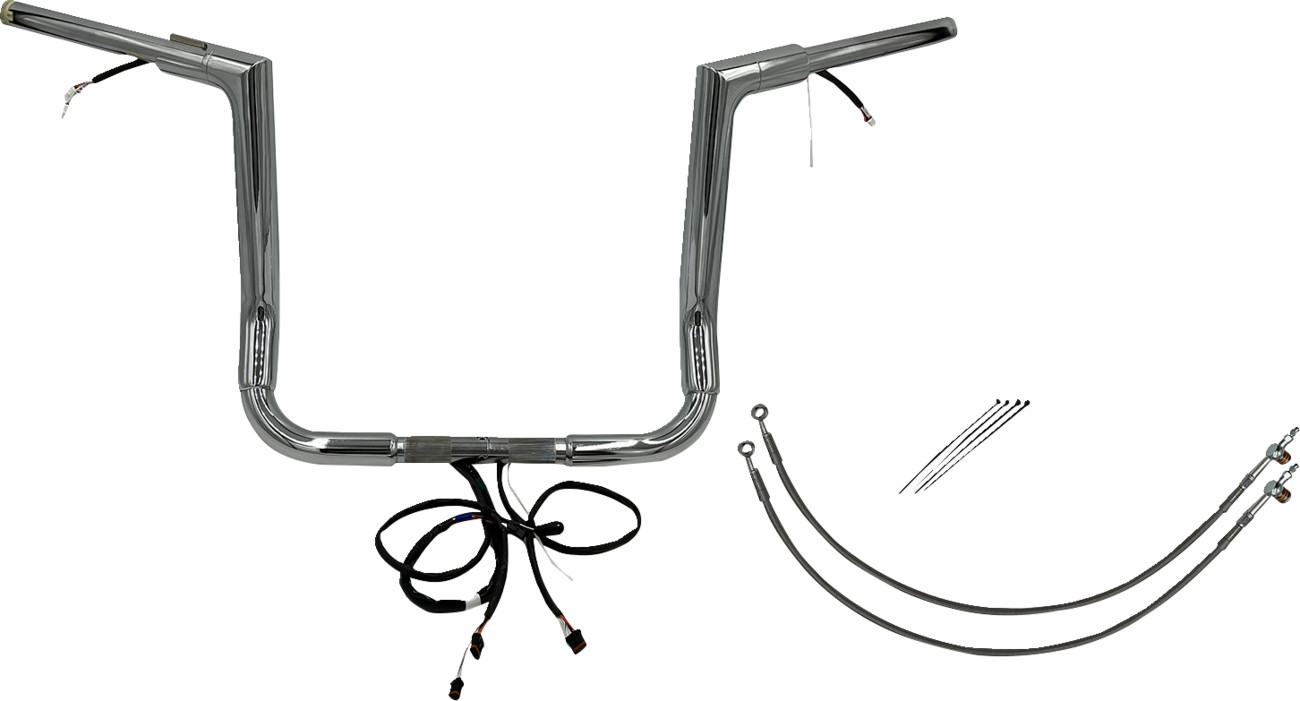 FAT BAGGERS INC. EZ Install Wired 1-1/2" Flat Top Handlebar Kit