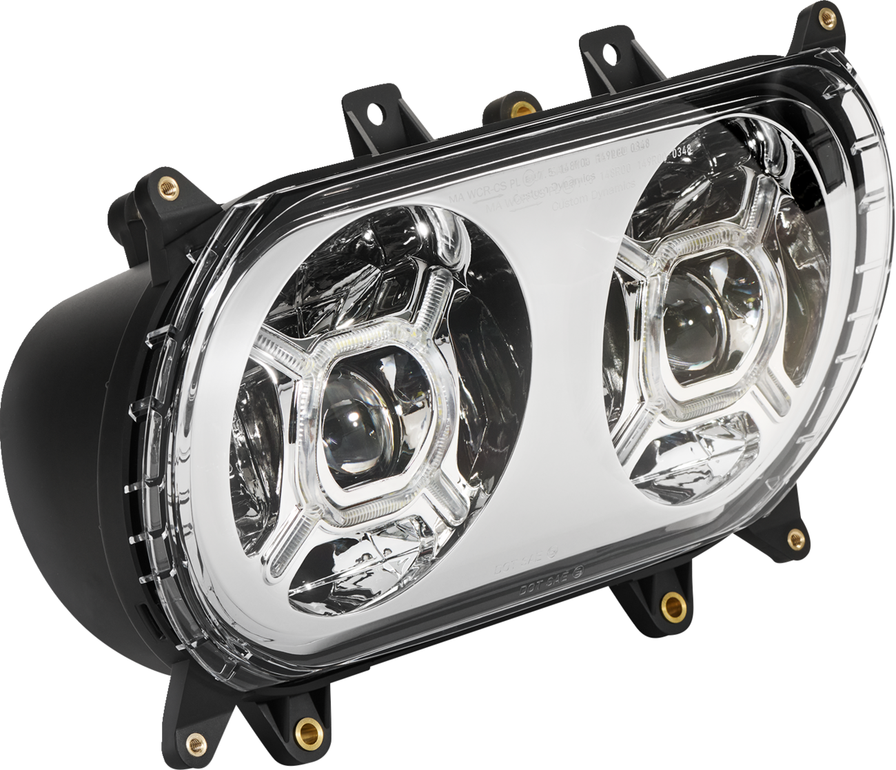 Custom Dynamics ProGLOW Double-X LED Headlights for Harley Road Glide 2015-2025