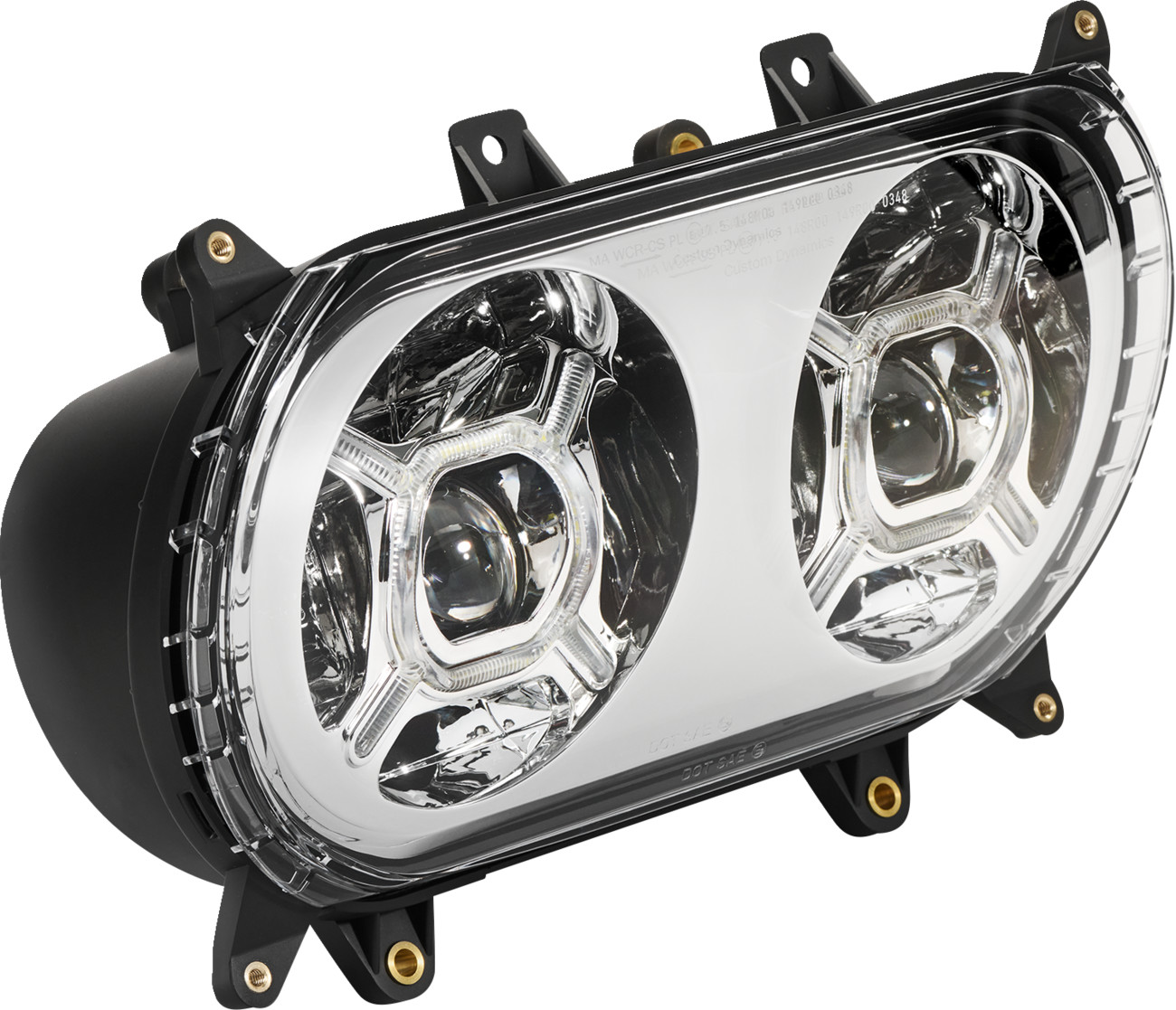 Custom Dynamics ProGLOW Double-X LED Headlights for Harley Road Glide 2015-2025