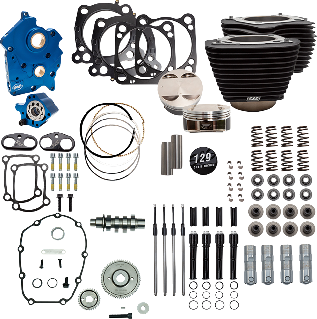 S&S CYCLE 129" Power Package for M8