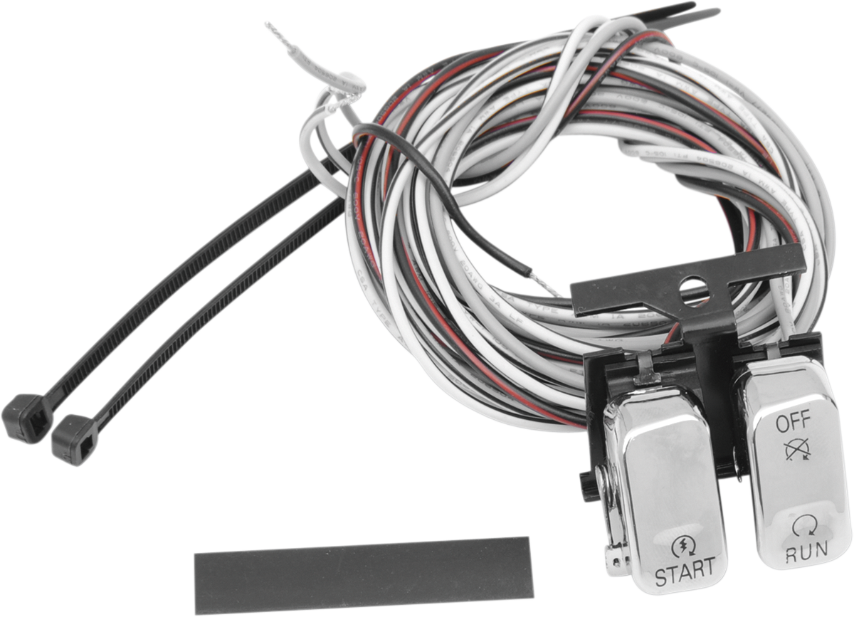 Drag specialties Handlebar Switch Kit - Start/Stop - Chrome Harley Davidson