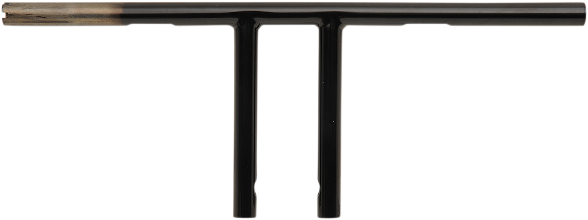 Drag specialties 1" T-Bar - Dimpled - Straight - 8" - Black