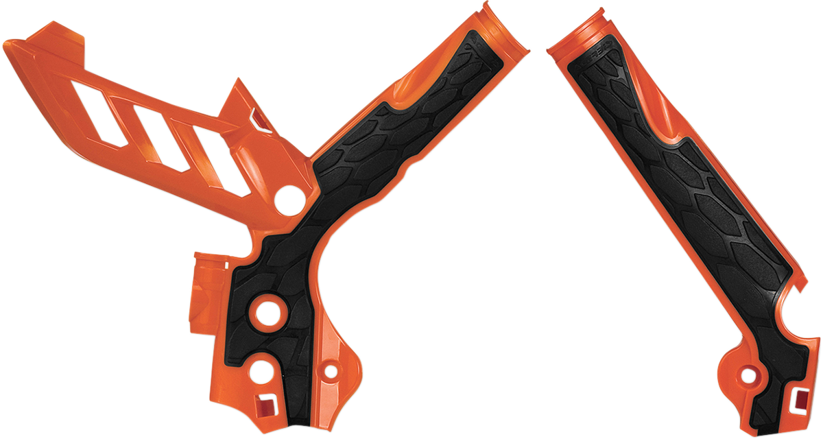 Acerbis X-Grip Frame Guards - Orange/Black - KTM