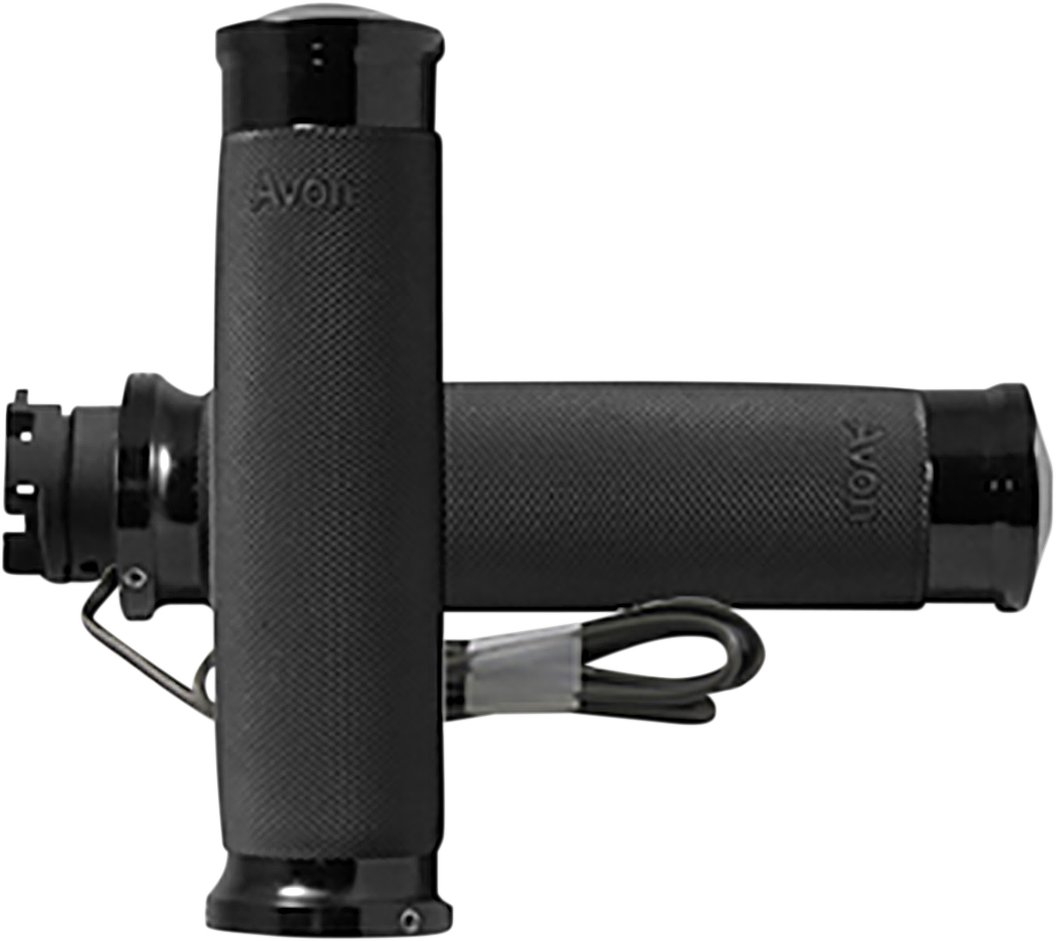 Avon grips Heated Grips - Custom Contour - Indian - Black