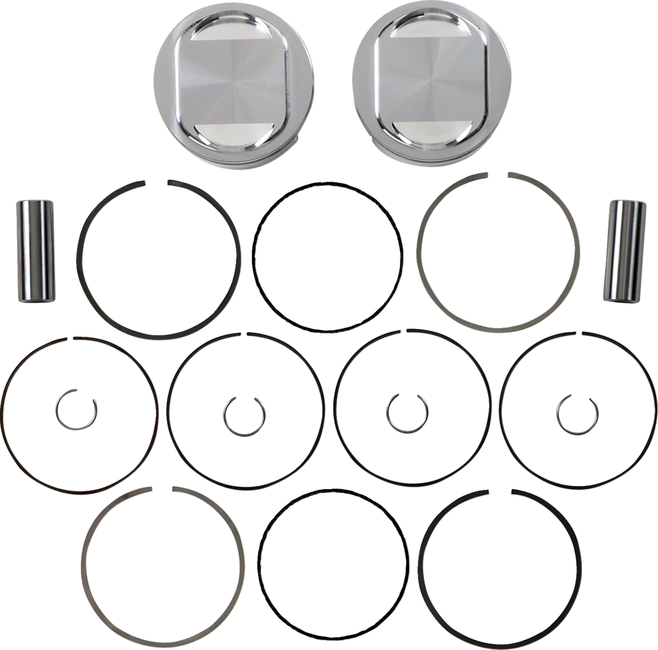 Je pistons Piston Kit - 107" - Twin Cam Harley Davidson