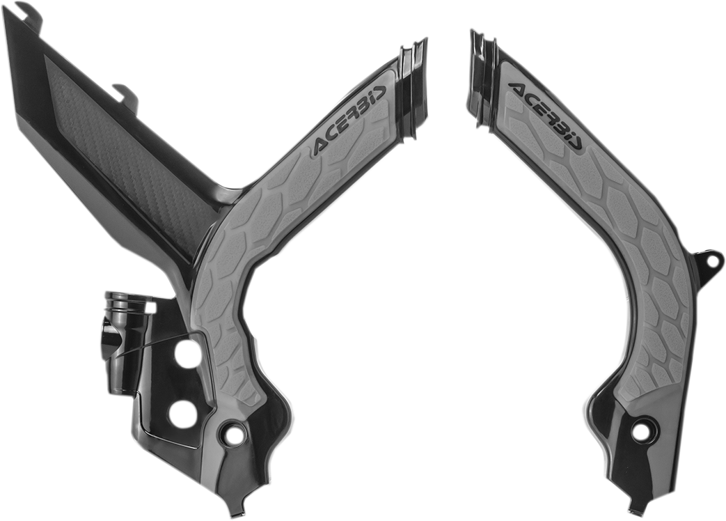 Acerbis X-Grip Frame Guards - Black/Silver - KTM