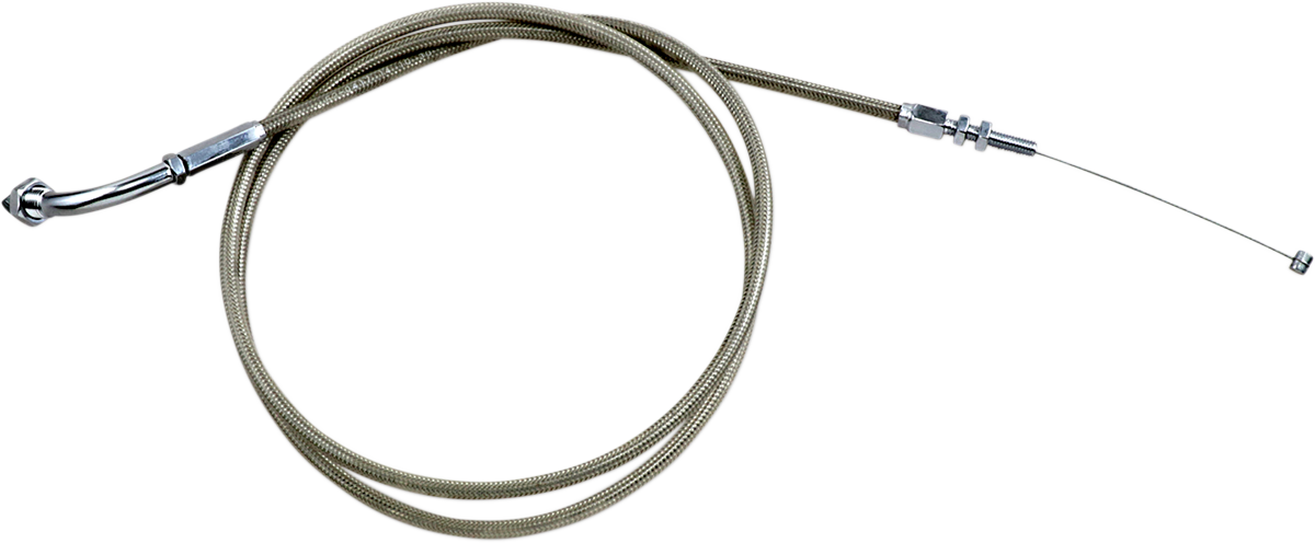 Motion pro Armor Coat Stainless Steel Throttle/Idle Cable for Cruisers - Pull - VTX1800 Honda