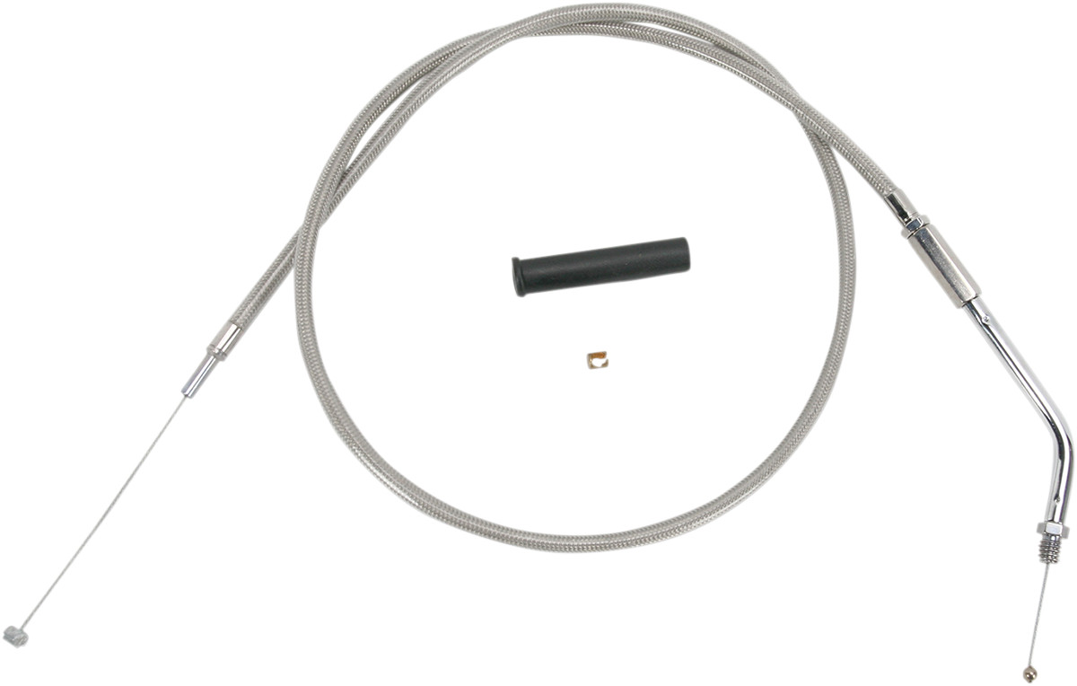 Drag Specialties Stainless Braided Throttle Cable
