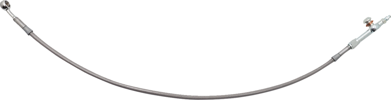 Fat baggers inc. Hydraulic Brake/Clutch Line Extension - 30" Electra/Street Glide - Stainless Harley Davidson