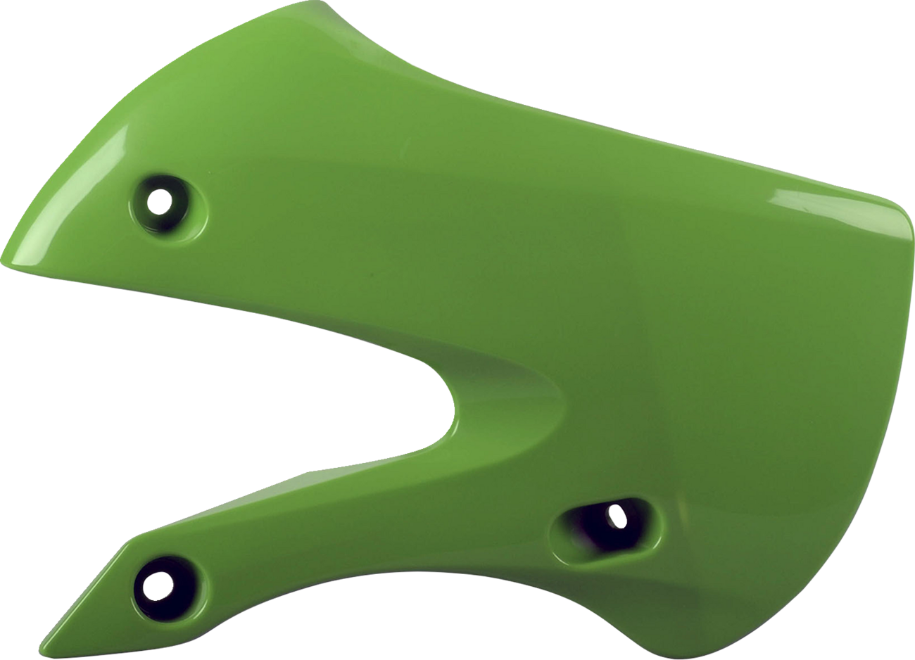 Polisport Radiator Cover - '05 OEM Green - KX 65 | KLX 110 2000-2025 Kawasaki KX65 / 2002-2009 Kawasaki KLX110