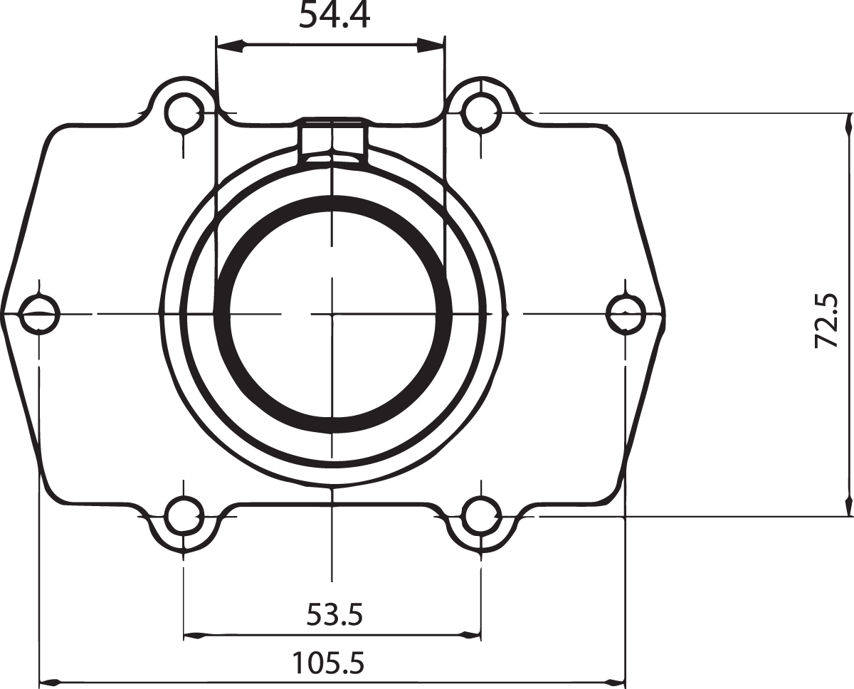 Carburetor Mounting Flange