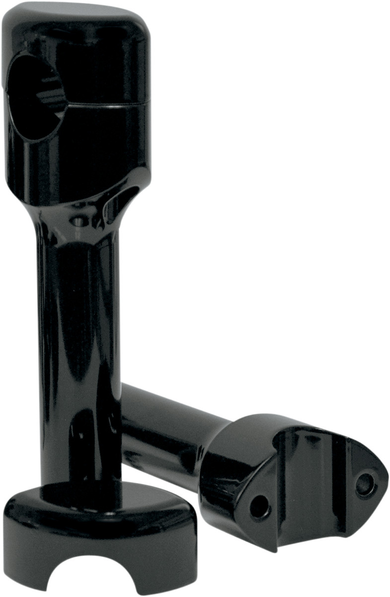 La choppers Hefty Smooth Handlebar Risers for 1-1/4" Handlebars - 6" - Black Suzuki/Yamaha/Kawasaki/Honda