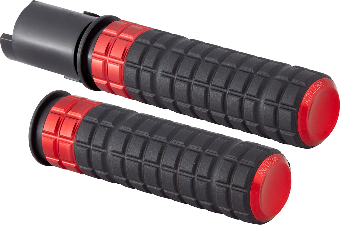 Arlen ness SpeedLiner Grips - TBW - Red Harley Davidson
