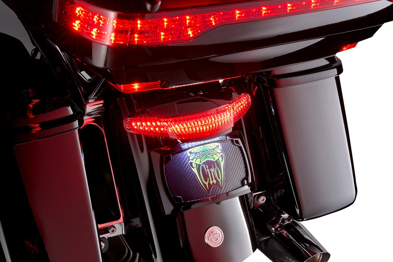 Ciro Latitude Tail Light With LightStrike For Harley Ultra 2014-2024