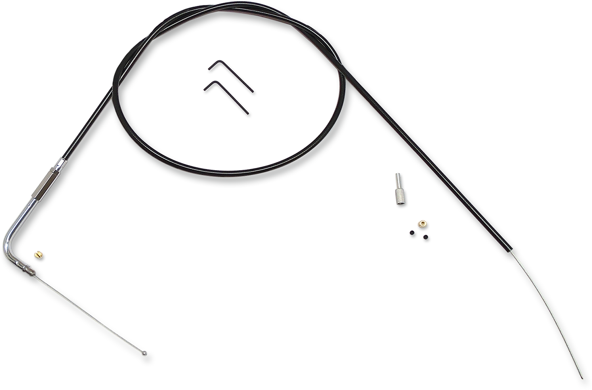 Magnum shielding BYO™ Build Your Own™ Control Cable Kit - Throttle/Idle - Black Harley Davidson
